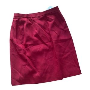 NEW Vintage Jones New York 100% Wool Skirt Red